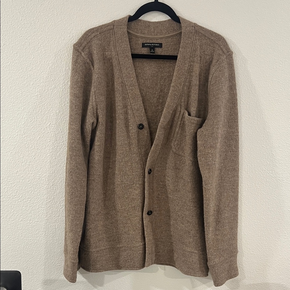 Banana Republic Tan Cardigan Sweater